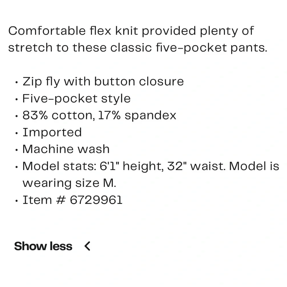 Union Comfort Flex classic khaki tan casual stretch pant size 38x32